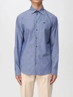 Camicia classica Emporio Armani in cotone con logo