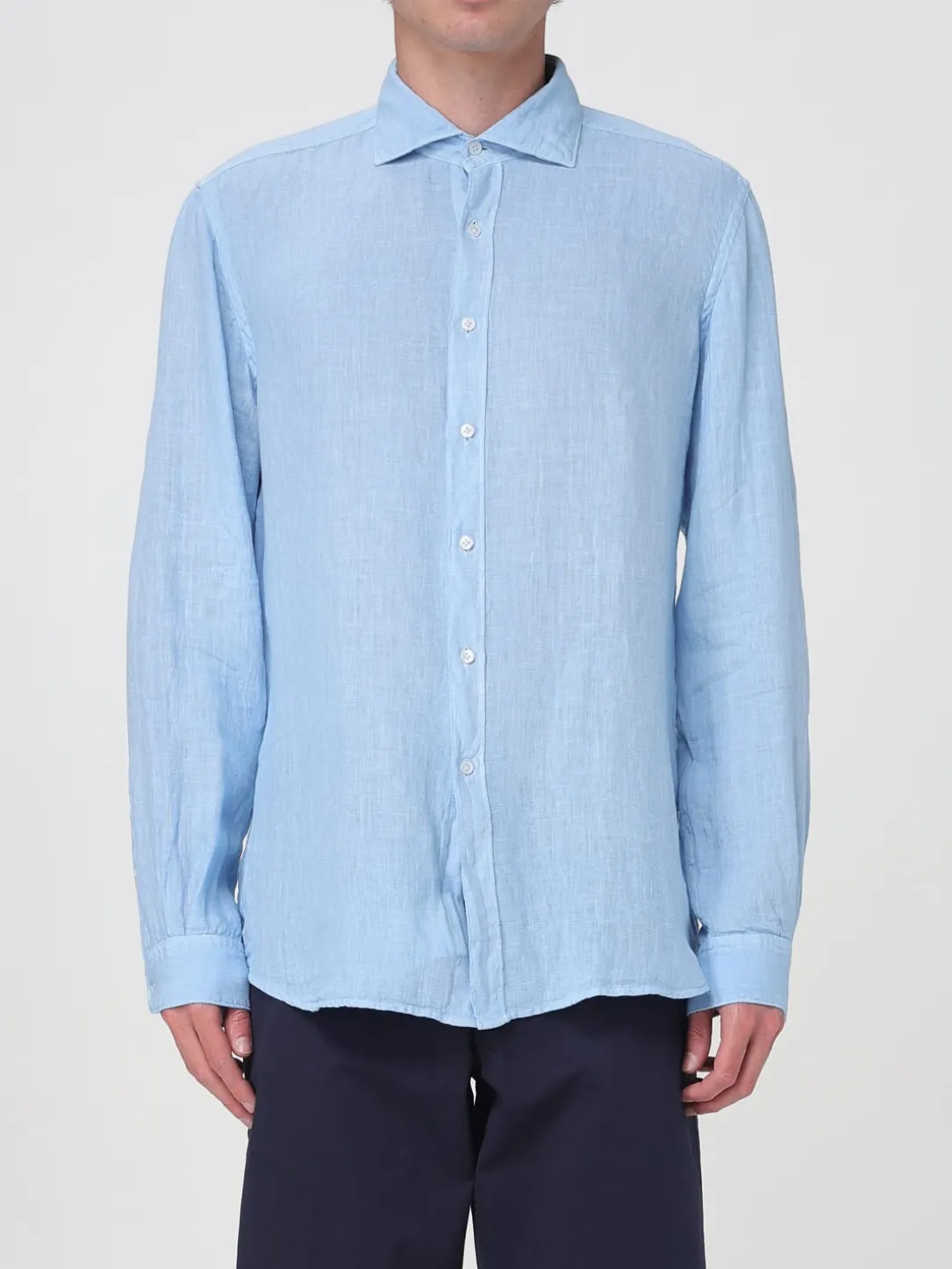 Camicia classica Fay in lino