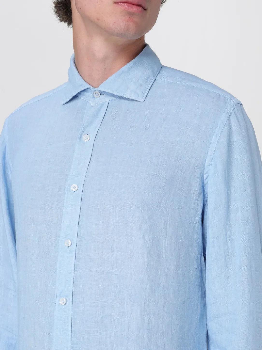 Camicia classica Fay in lino