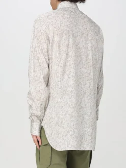 Camicia classica Kiton in cotone stampato