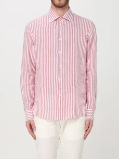 Camicia classica Paul & Shark in lino a righe