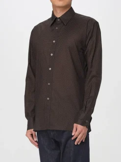 Camicia classica Tom Ford in cotone a pois