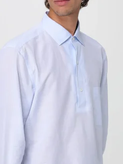 Camicia classica Zegna in cotone e lino