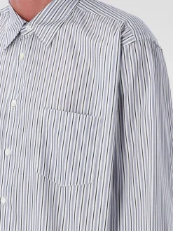 Camicia Comme Des Garçons in cotone a righe