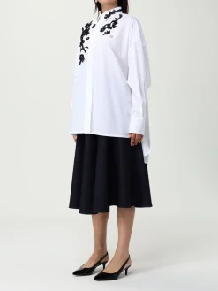 Camicia Dolce & Gabbana in cotone con inserti in pizzo