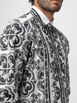 Camicia Dolce & Gabbana in cotone con stampa Maioliche