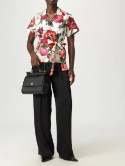 Camicia Dolce & Gabbana in cotone con stampa floreale