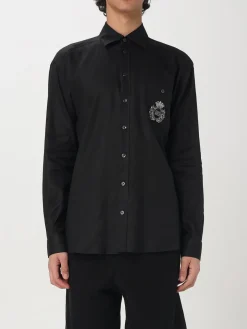 Camicia Dolce & Gabbana in lino con logo ricamato