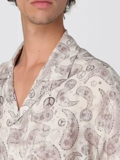 Camicia Emporio Armani in misto viscosa stampata
