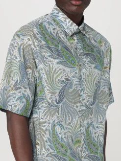 Camicia Etro in cotone con stampa Paisley