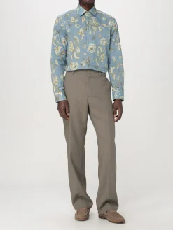 Camicia Etro in cotone con stampa floreale