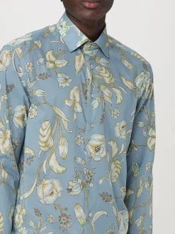 Camicia Etro in cotone con stampa floreale