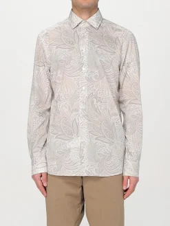 Camicia Etro in cotone con stampa Paisley