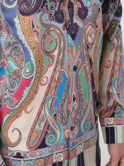 Camicia Etro in cotone con stampa Paisley