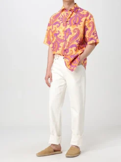 Camicia Etro in lino stampato