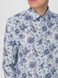 Camicia Etro in popeline di cotone stampato