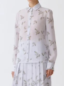 Camicia Fabiana Filippi in crêpe con stampa floreale