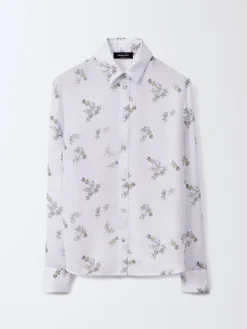 Camicia Fabiana Filippi in crêpe con stampa floreale