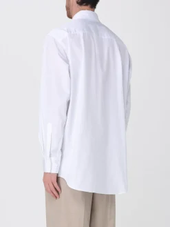 Camicia in cotone a righe Recto