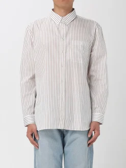 Camicia in cotone a righe Saint Laurent