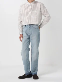 Camicia in cotone a righe Saint Laurent