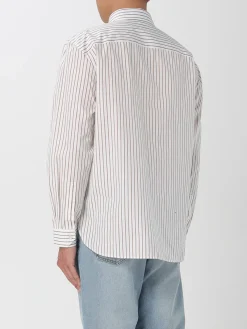 Camicia in cotone a righe Saint Laurent