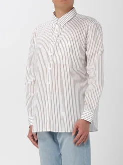 Camicia in cotone a righe Saint Laurent