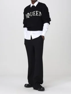 Camicia in cotone con fibbia McQueen