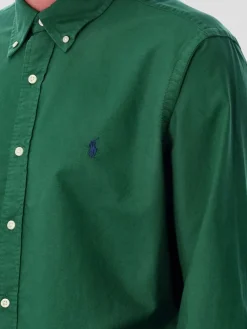 Camicia in cotone con logo Pony ricamato Polo Ralph Lauren