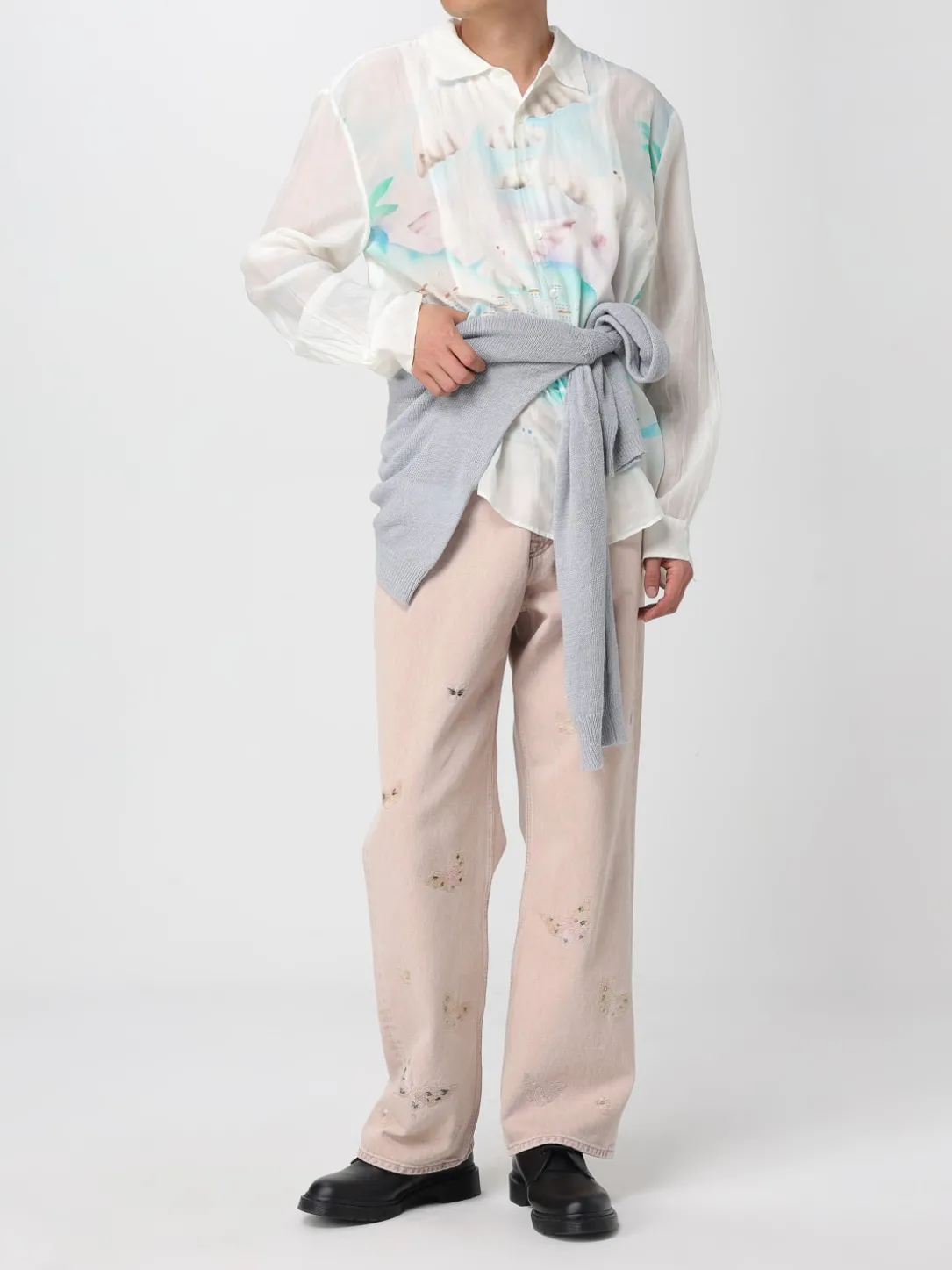 Camicia in misto seta stampata Our Legacy