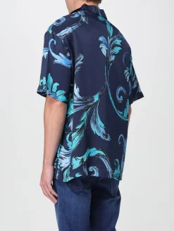 Camicia in viscosa barocca Versace Jeans Couture