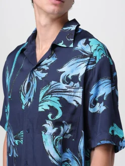Camicia in viscosa barocca Versace Jeans Couture