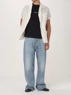 Camicia Maison Margiela in cotone e seta a righe