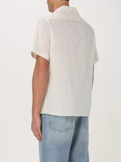 Camicia Maison Margiela in cotone e seta a righe