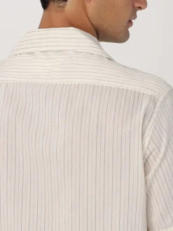 Camicia Maison Margiela in cotone e seta a righe