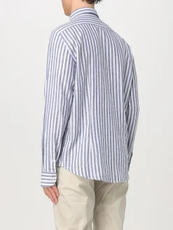 Camicia Manuel Ritz in lino e cotone a righe