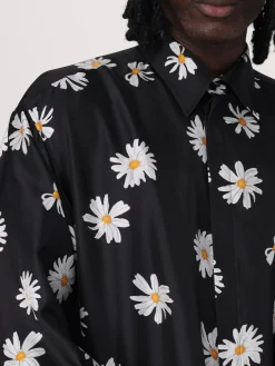 Camicia Moschino Couture in seta stampata