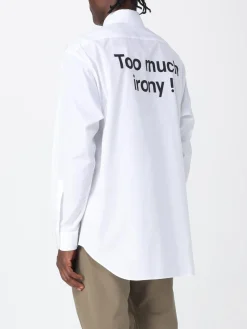 Camicia Moschino Couture in cotone con slogan