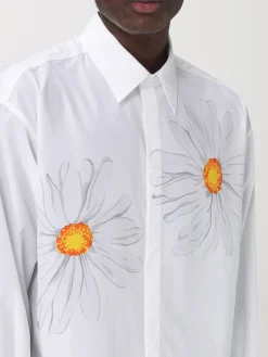 Camicia Moschino Couture in cotone con stampa floreale