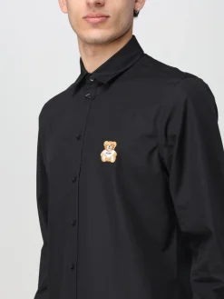 Camicia Moschino Couture in popeline con logo