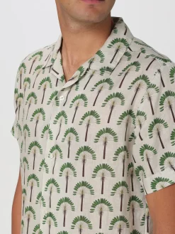 Camicia Peninsula in lino stampato