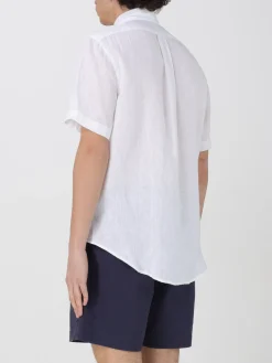 Camicia Polo Ralph Lauren in lino con logo