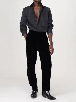 Camicia Saint Laurent in cotone a righe