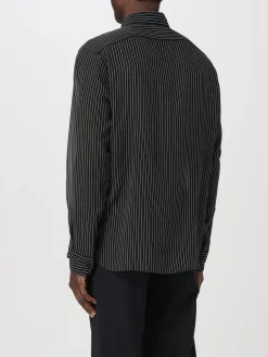 Camicia Saint Laurent in georgette di seta gessata