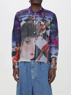 Camicia Sunnei in organza con stampa Brigitte