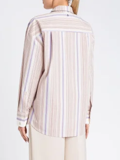 Camicia Twinset Actitude in cotone a righe