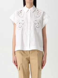 Camicia Twinset in cotone con ricami