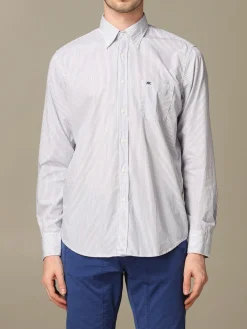 Camicia XC in cotone lavato a micro righe