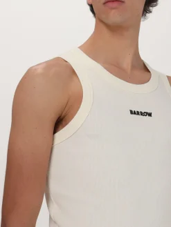 Canotta basic Barrow in cotone stretch a costine