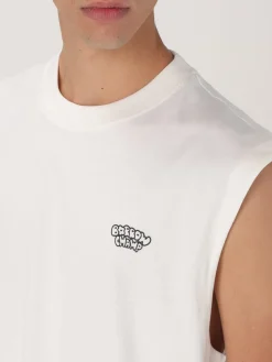 Canotta basic Barrow in cotone con stampa logo